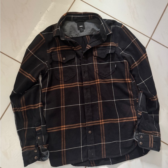 Men’s vans off the wall flannel - Picture 3 of 5